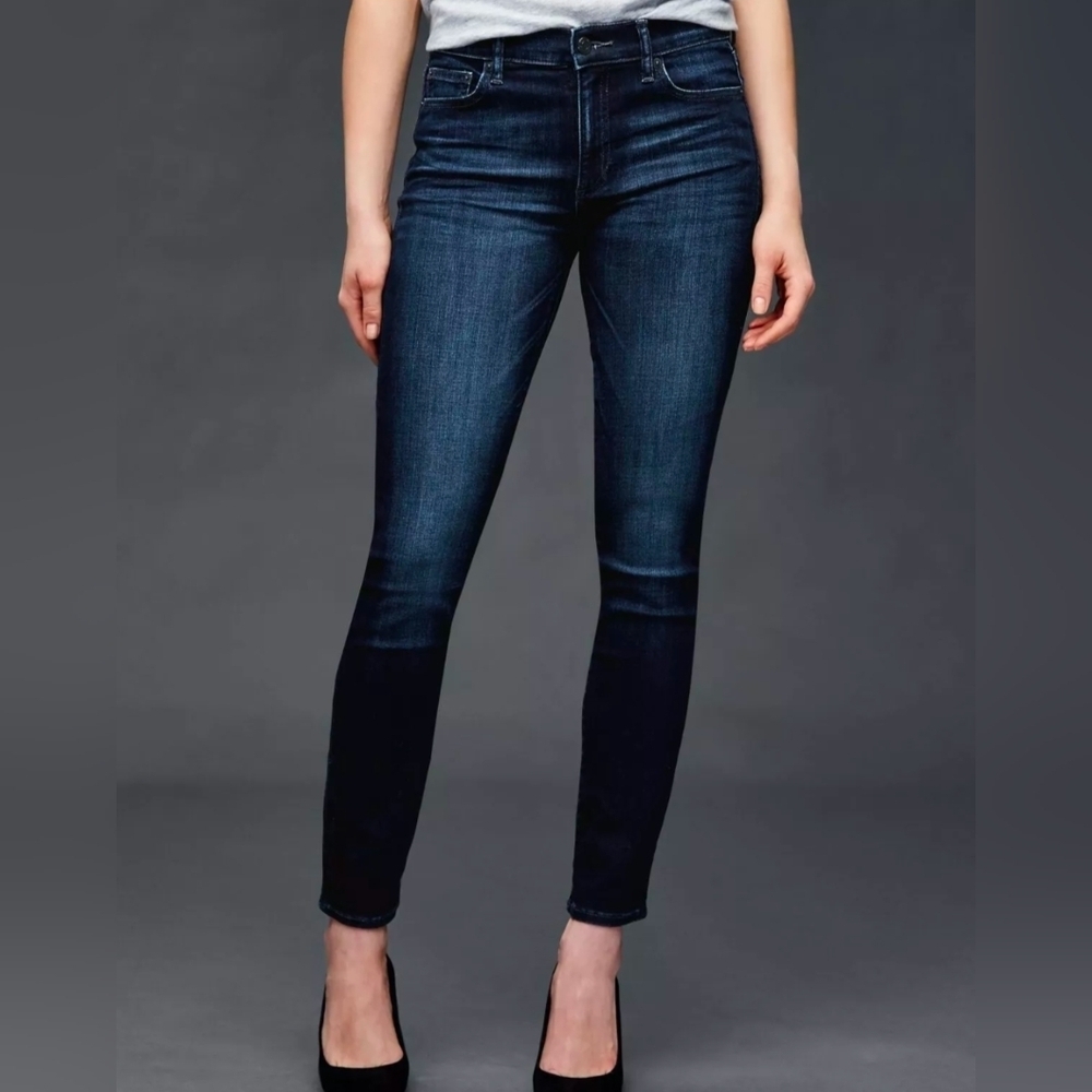 Gap Slim Straight Dark Blue Women's Jeans 29r (US8) - Picture 1 of 11